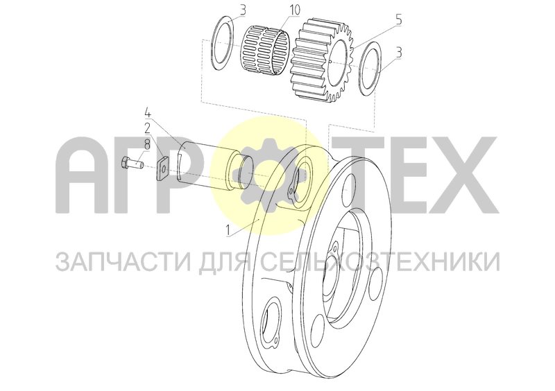 Чертеж Водило (МВ1500-00.01.020)